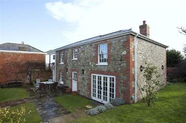 The rear of the property.