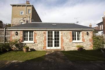The annexe viewed from the kitchen door.