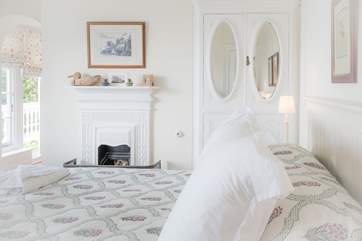 Lovely trinkets adorn the double bedroom.