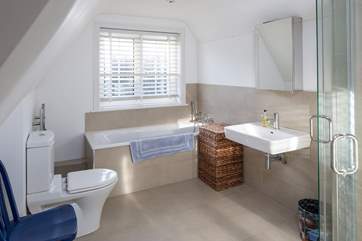 Modern bathroom with separate shower cubicle