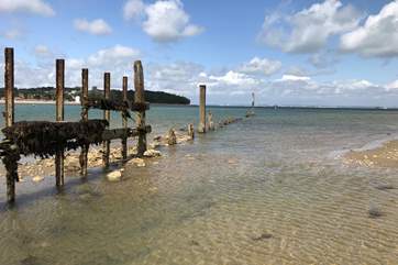 Bembridge beach is a lovely spot for a swim.