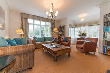 The more formal sitting-room to relax with a good book.
