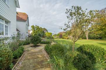 The well tended garden.