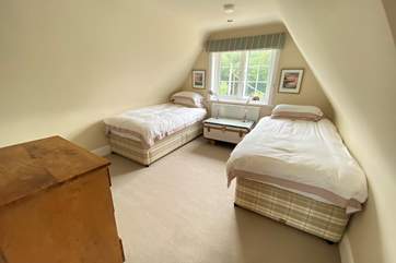 The second twin room on the second floor.