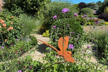 The well tended garden.