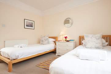The spacious, comfortable twin room is perfect for children or adults.