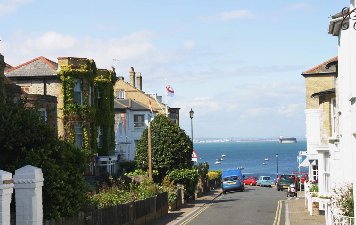 The seafront is just moments away.