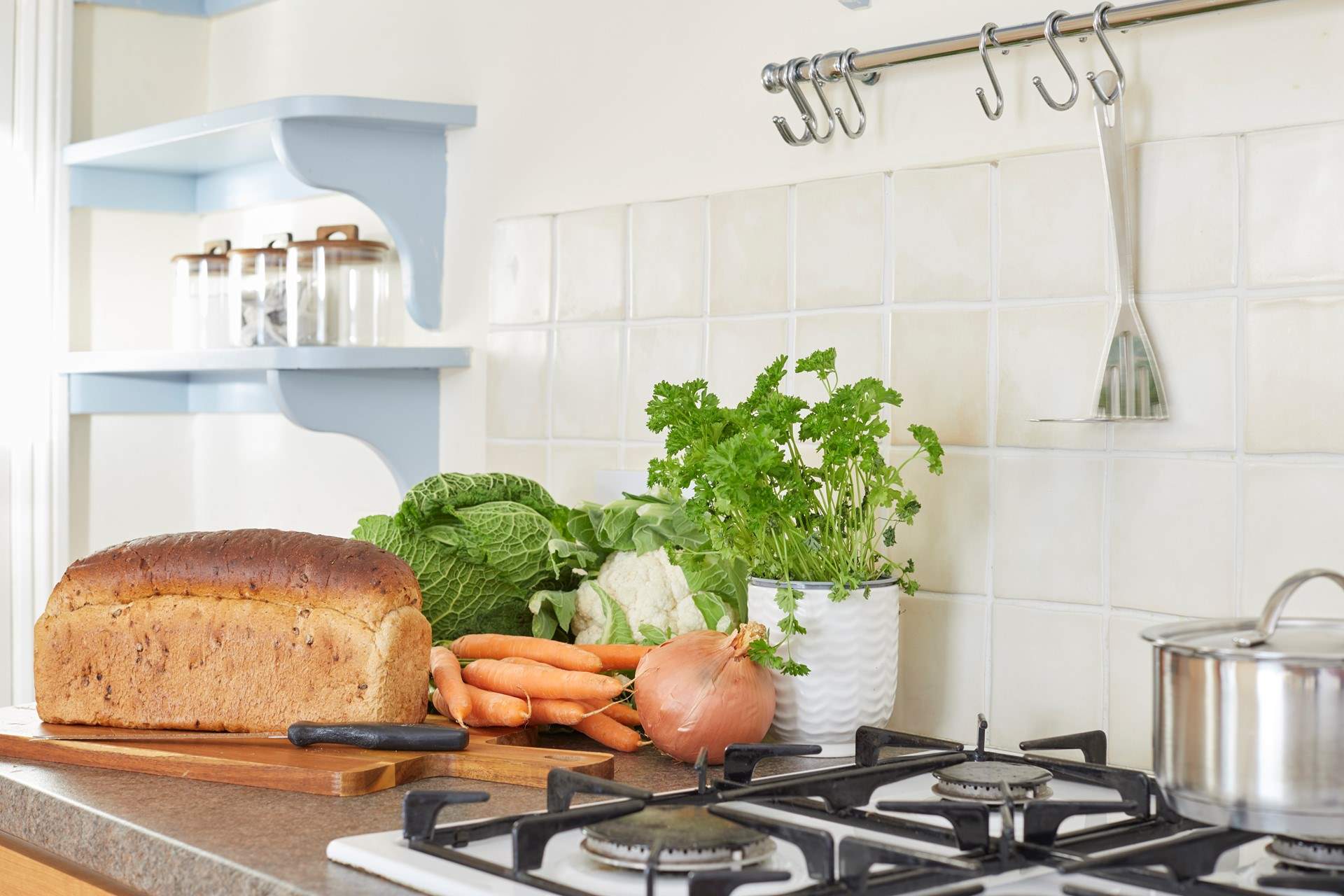 Fresh local produce to make a delicious dish.