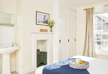 The main bedroom is light and airy with built in wardrobe for your  holiday clothes.