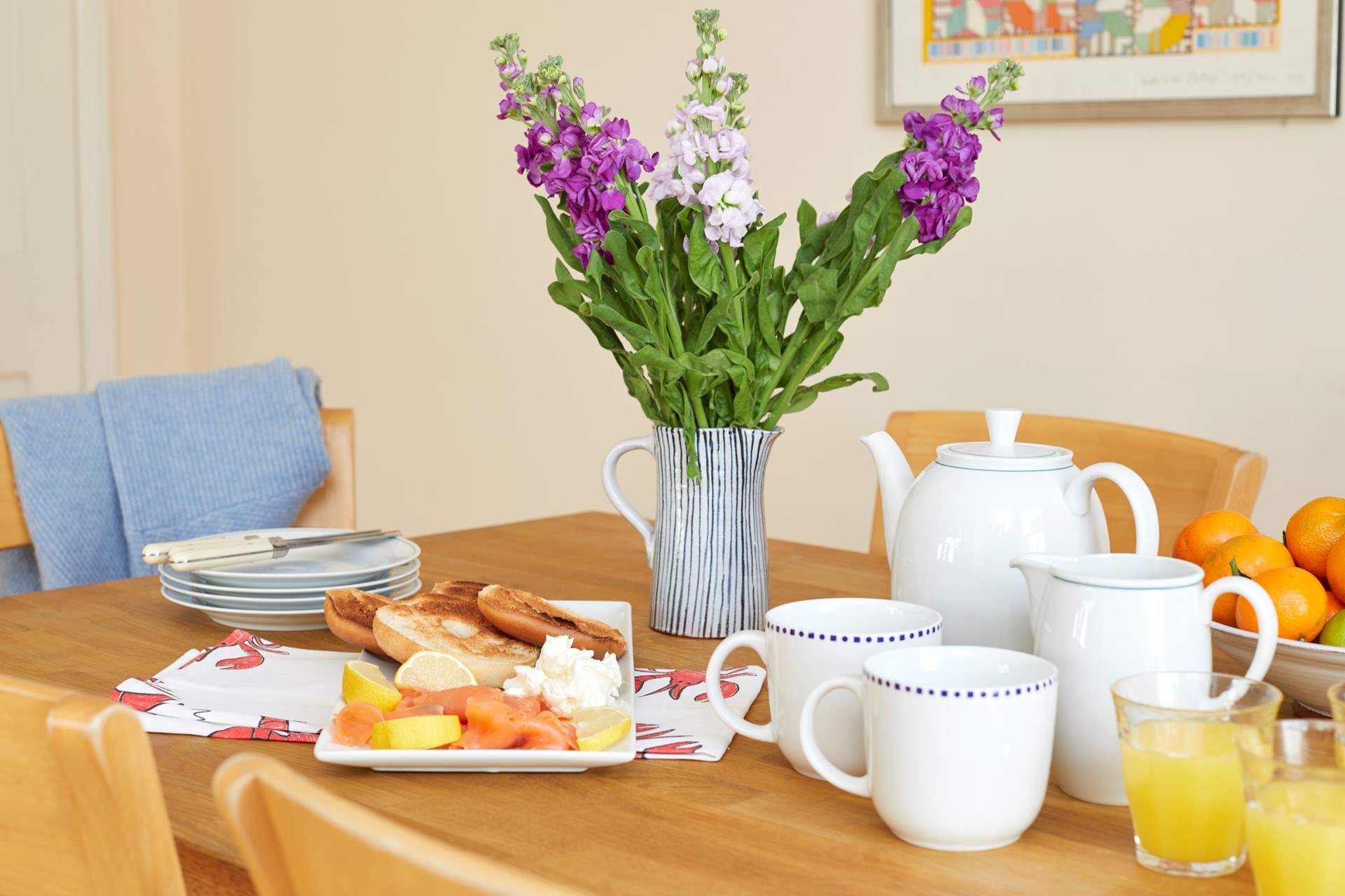 Start the day with a yummy breakfast. 