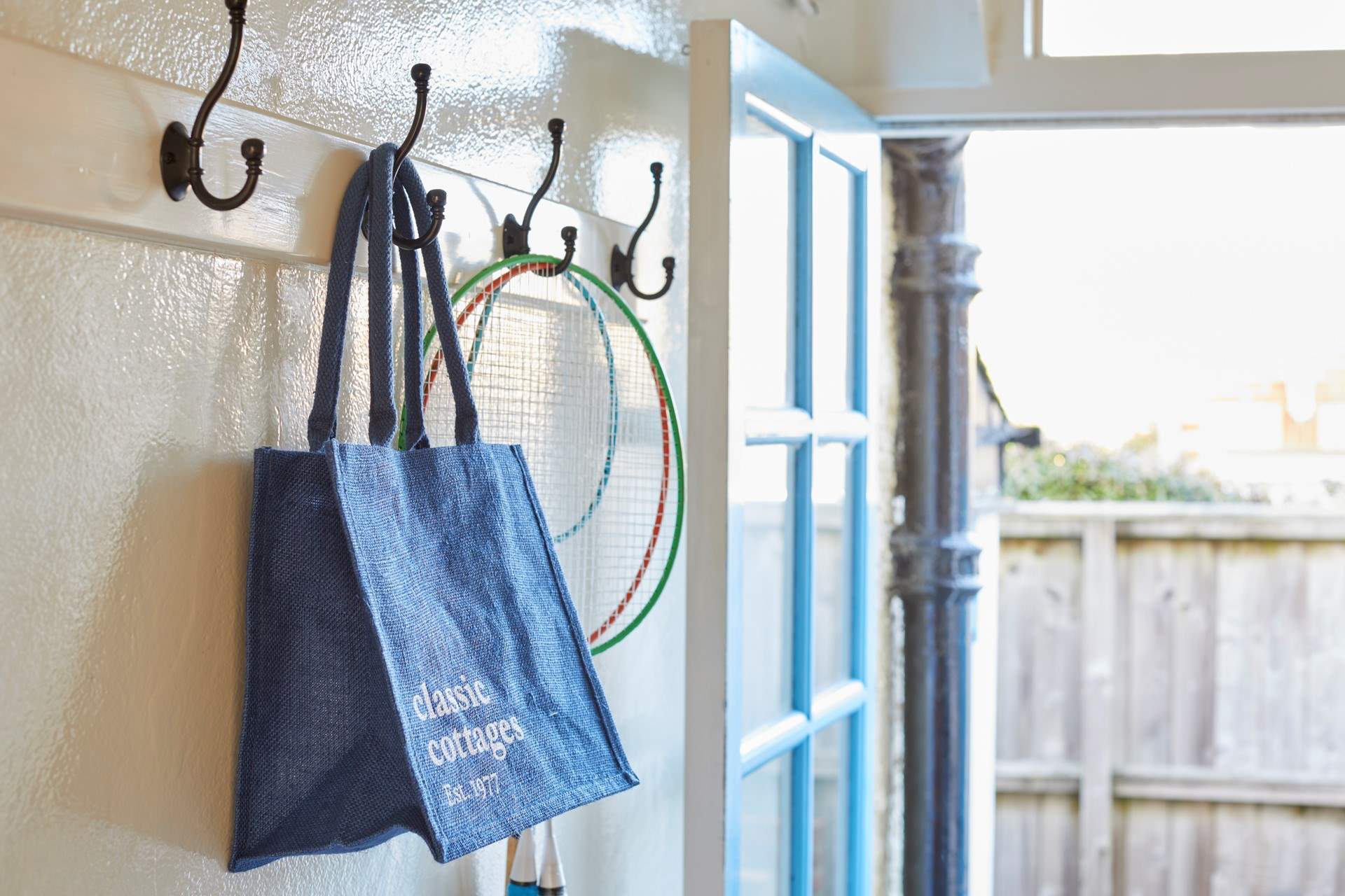 The small rear courtyard also has an outdoor shower to wash off those sandy toes.