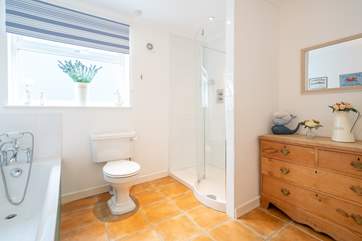 ...with shower cubicle and bath.