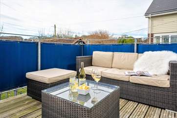 The balcony over looking the garden.
