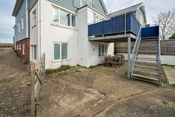 You're able to reach the garden from the lower ground floor and the ground floor balcony.