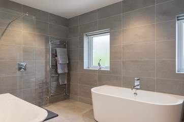 Room for two in the bath tub.