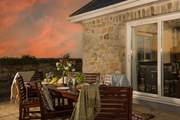 Al fresco dining as the sun sets, the perfect end to a perfect day.