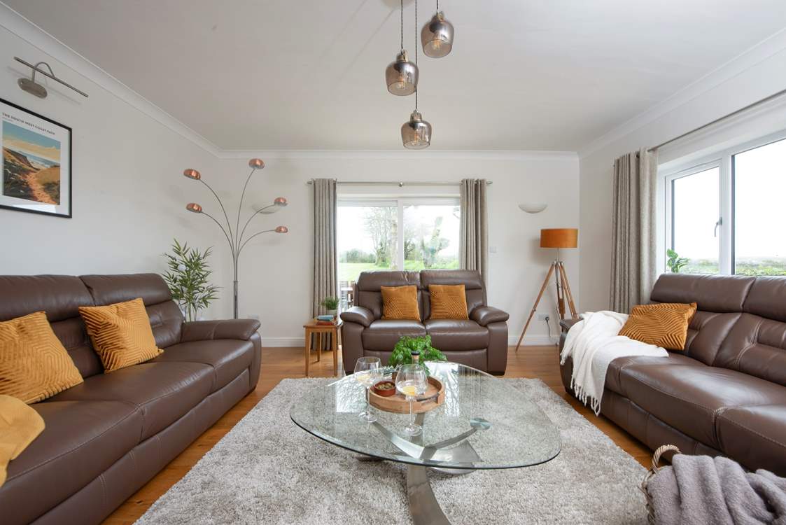 Plenty of space for the whole party to relax at the end of a fun-filled day.