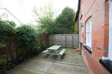 Side decking area.