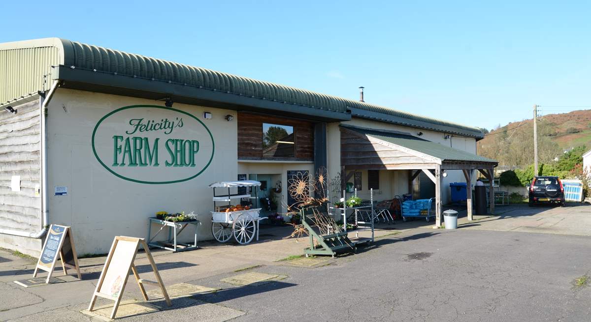 Felicity's award-winning farm shop is just over the border into Dorset and sells great local and organic produce.