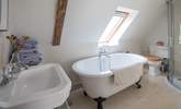 The en suite bathroom for the master bedroom with corner shower cubicle. - Thumbnail Image