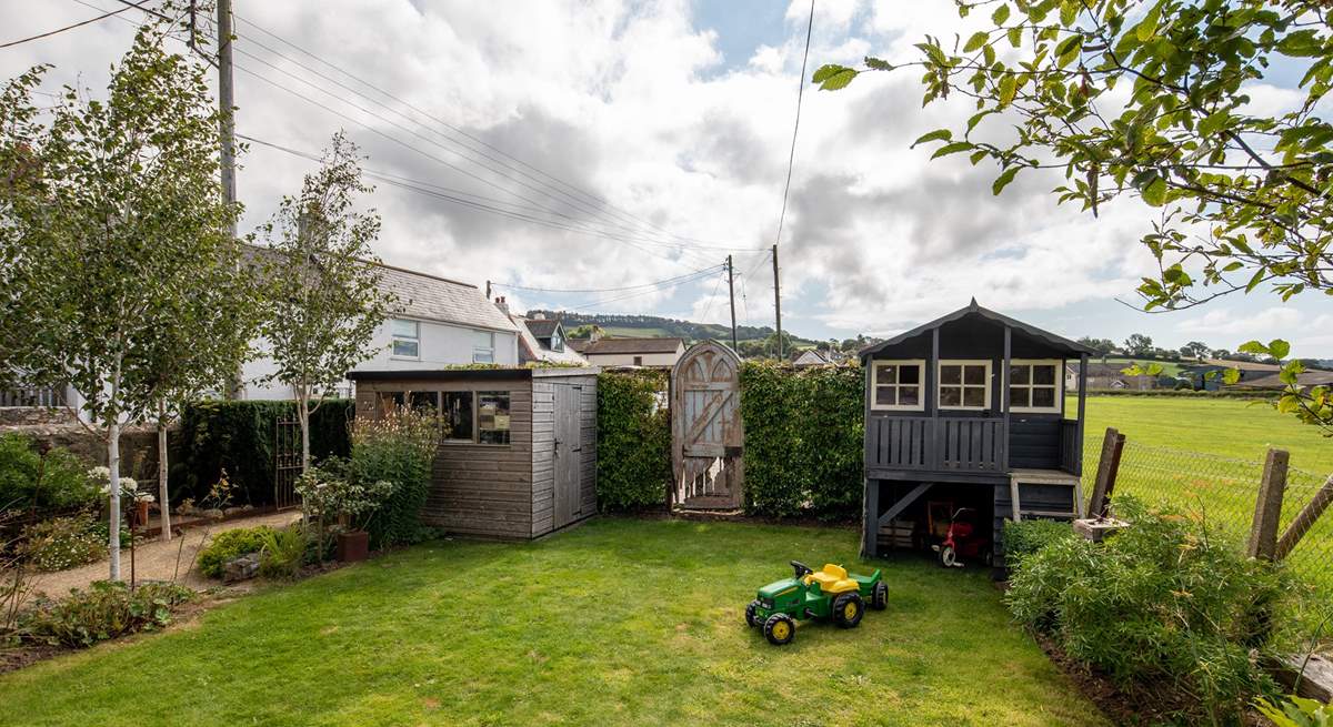 Children will be delighted by their very own den and choice of toys in the garden, please supervise children at all times.