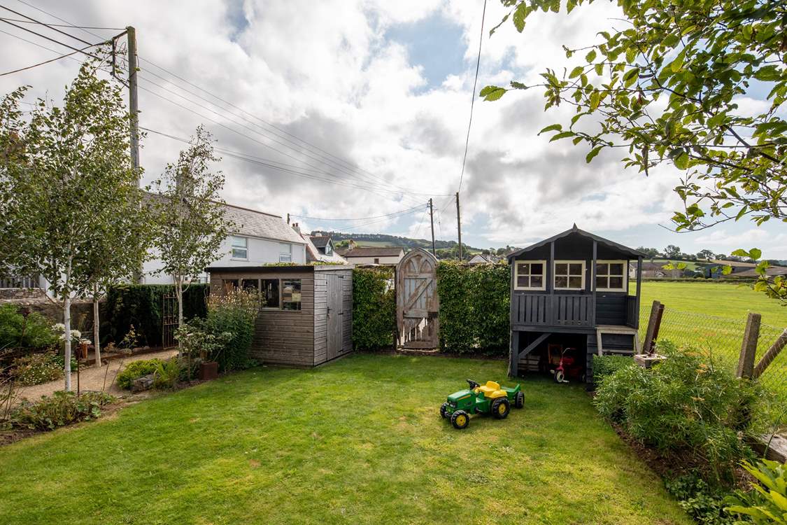 Children will be delighted by their very own den and choice of toys in the garden, please supervise children at all times.
