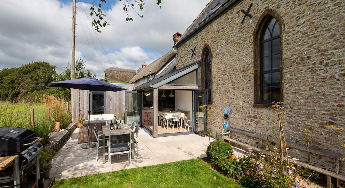 Looking back at the patio area.