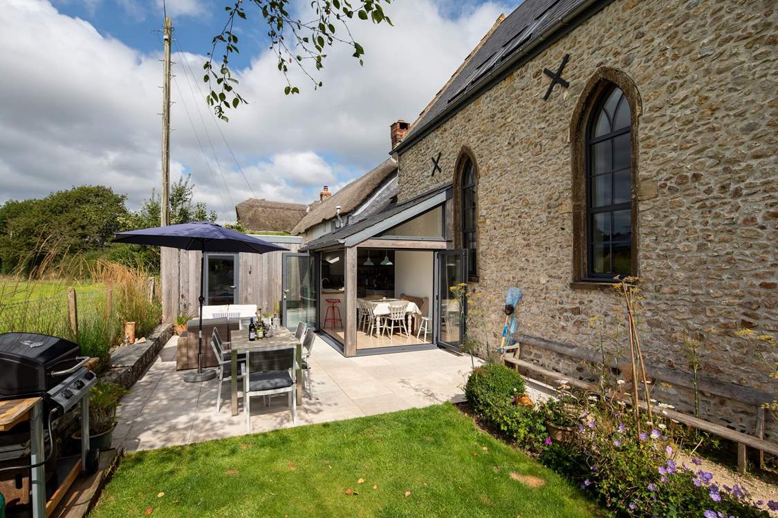 Looking back at the patio area.