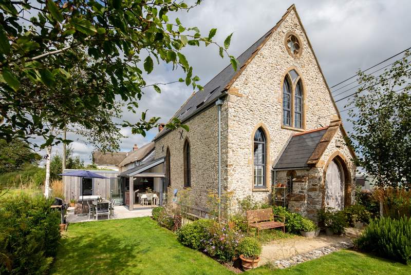 Musbury Chapel has been beautifully restored to create a fabulous home, just three miles inland from the Jurassic Coast.