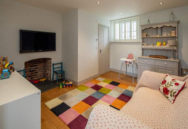 Fun time begins, this wonderful playroom/snug has enough toys to keep children amused all holiday, you may have to drag them away.