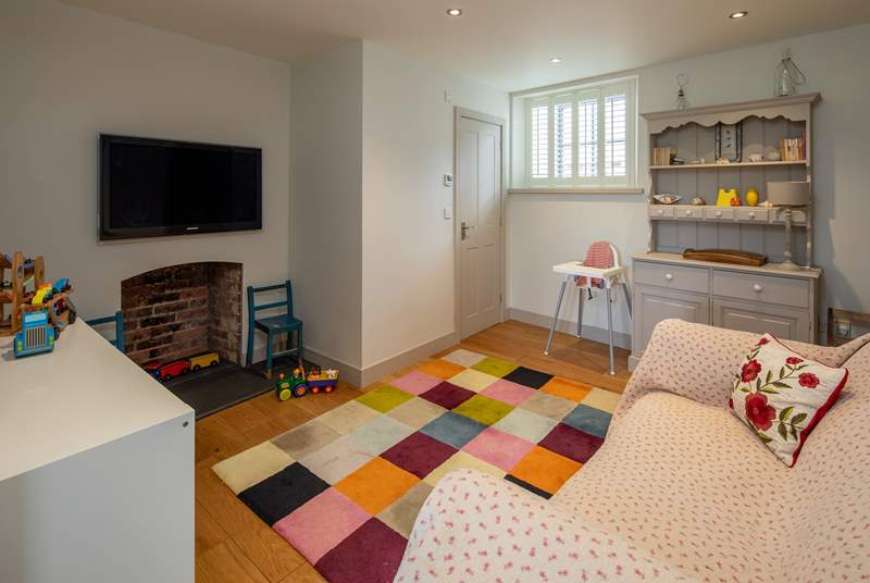 Fun time begins, this wonderful playroom/snug has enough toys to keep children amused all holiday, you may have to drag them away.