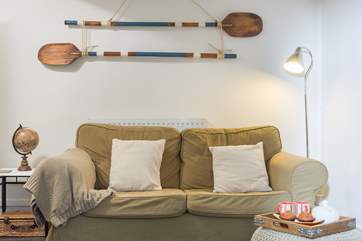 Nautical touches throughout the cottage.