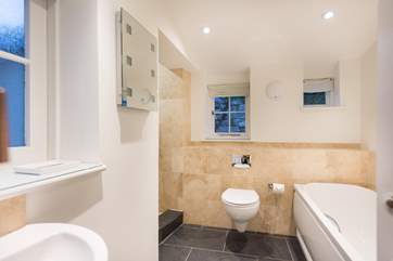 The family bathroom on the ground floor (Bedroom 1 upstairs has an en suite shower-room).
