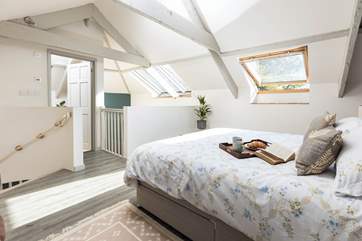Bedroom two is this picture-perfect bedroom.