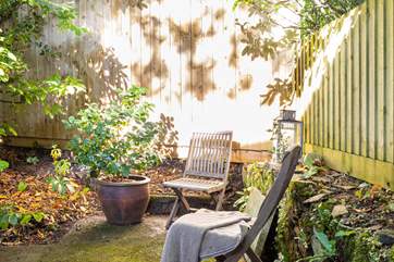 Even the front of the Little Linhay offers a lovely spot to enjoy the morning paper.