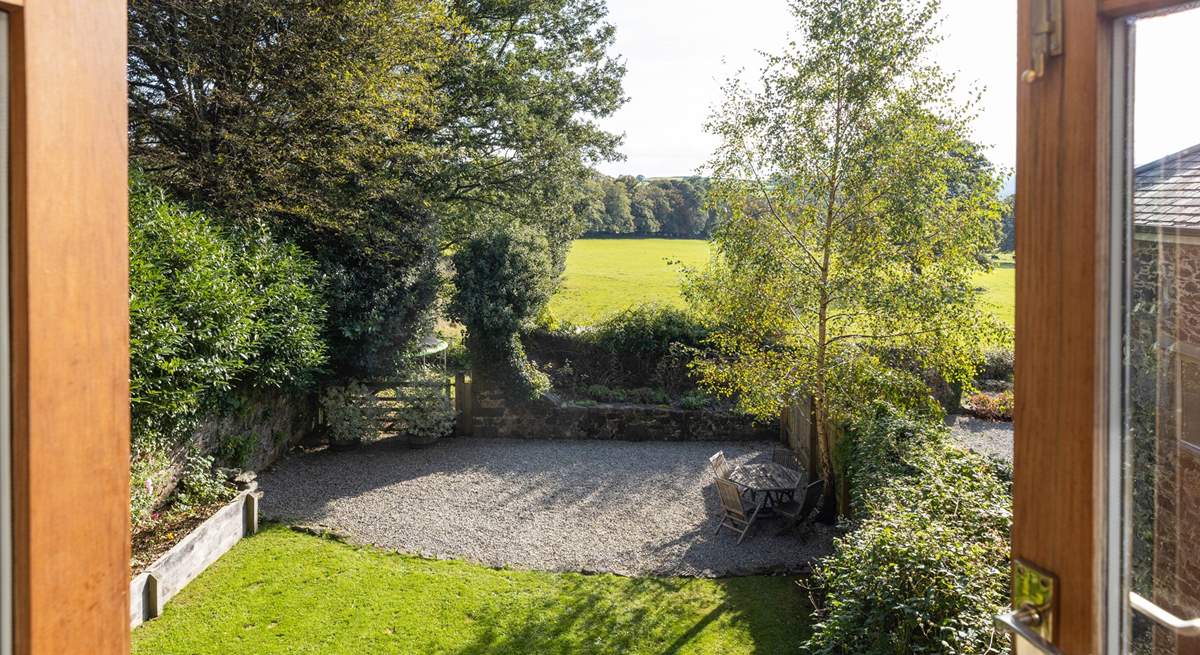 Stunning views over the garden and out over the rolling countryside can be enjoyed from the living areas.