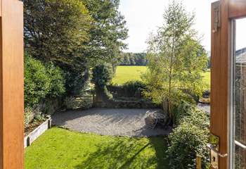 Stunning views over the garden and out over the rolling countryside can be enjoyed from the living areas.