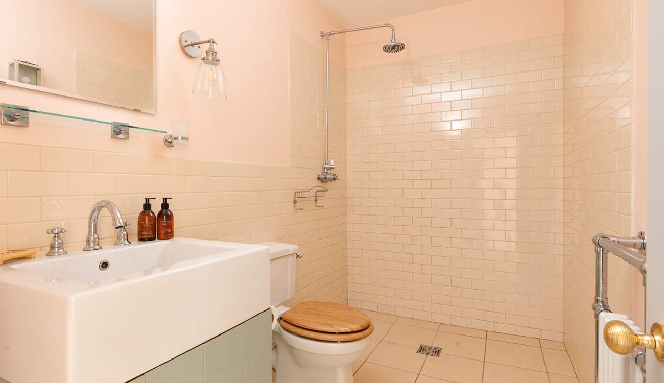 Bedroom one links to this fabulous wet-room en suite.