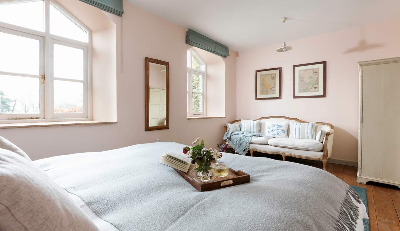 Bedroom one offers oodles of space and luxurious touches. This super-king bed also splits into two single beds, offering you extra flexibility when it comes to sleeping arrangements.