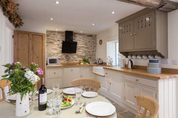 The beautifully fitted kitchen.