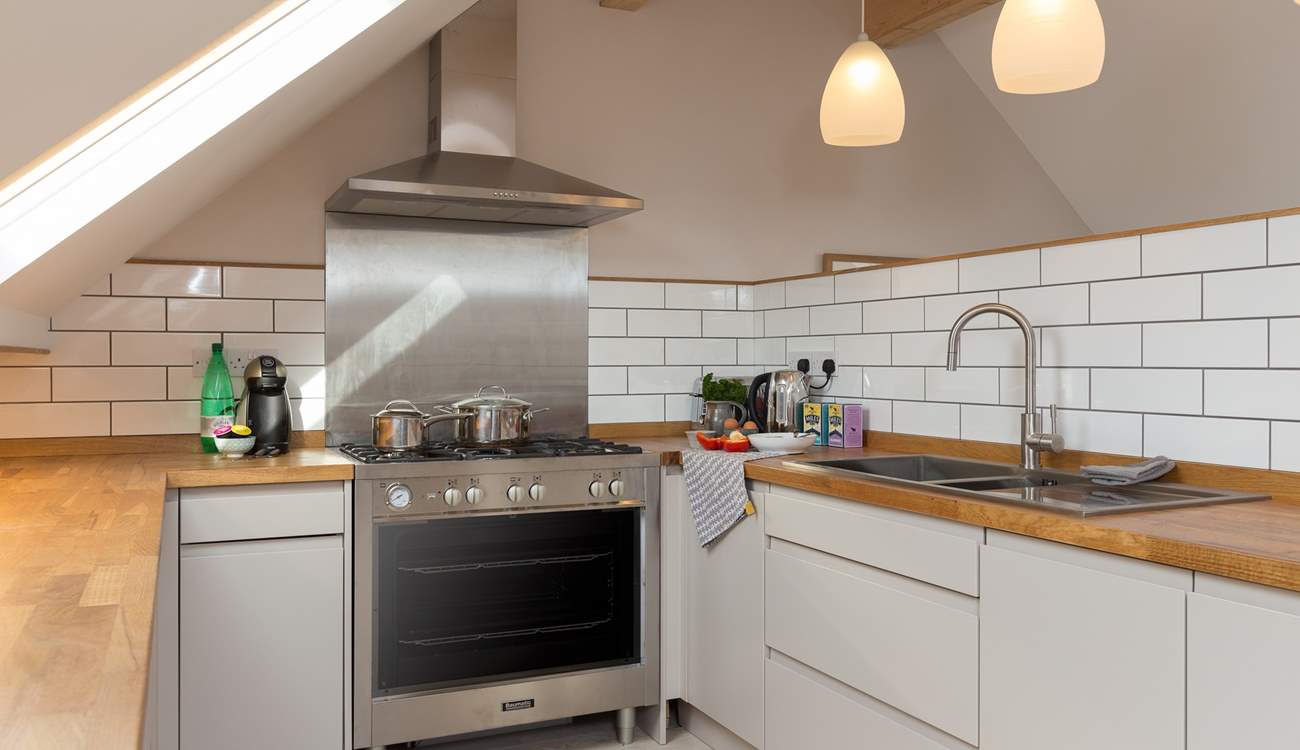 What a lovely space to cook a special family meal.