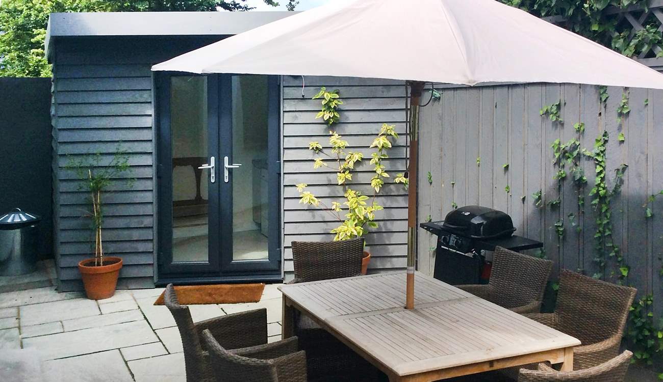 There is a lovely enclosed and totally private courtyard to enjoy at the back of The Willows, complete with summer-house/utility-room - such a well thought out and useful space for you.