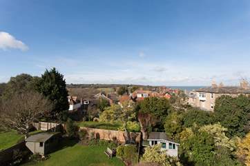 Stunning views over the Solent from the roof terrace.