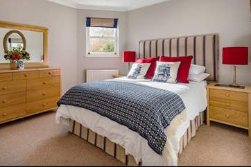 The master bedroom is lovely and comfortable (Bedroom 1).
