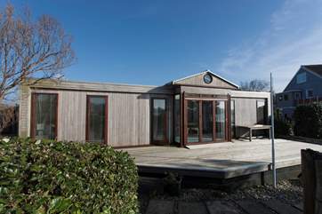 The large decking is perfect for al fresco dining with a view!