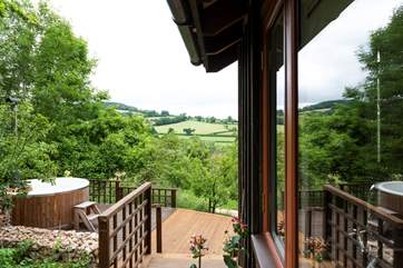 A wonderful view looking back towards the farm.