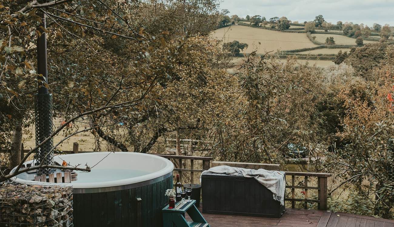 Tucked away on your secluded terrace...