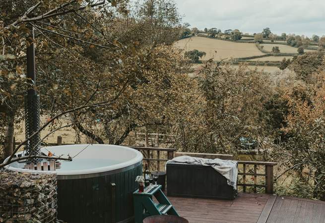 The heavenly hot tub awaits on your secluded terrace...