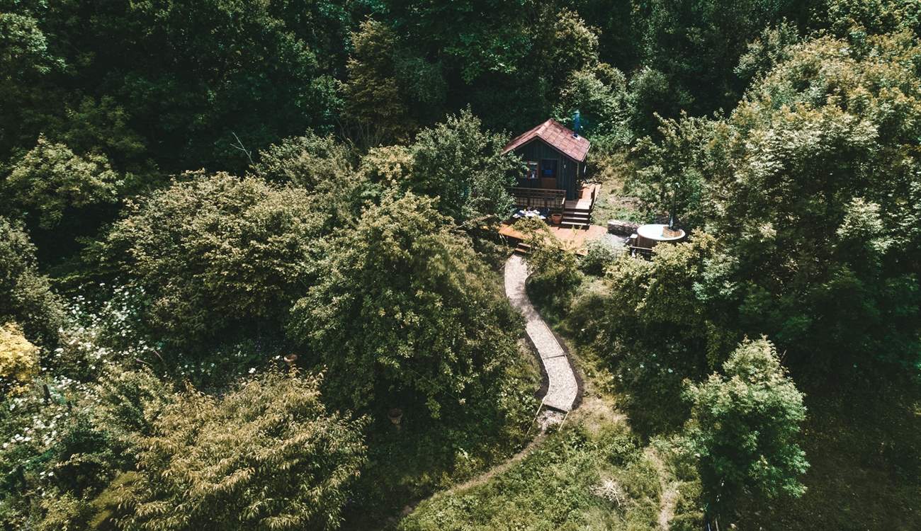 Meander along the mystical path to find your bespoke cabin.