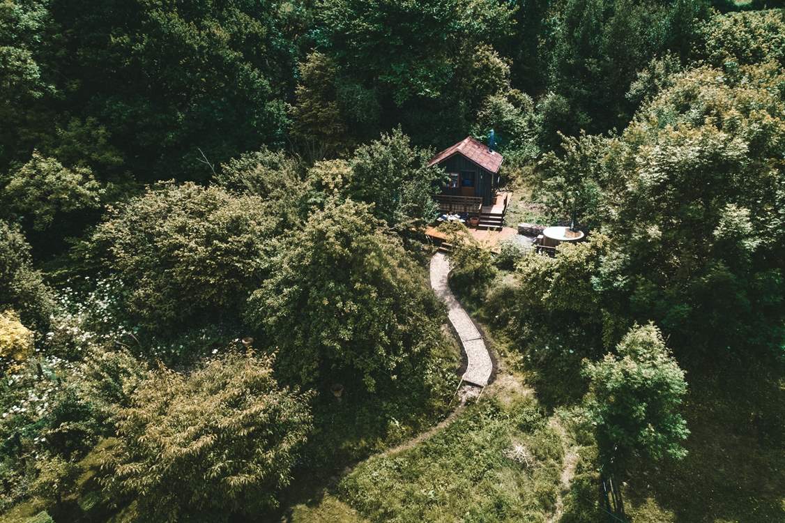 Meander along the mystical path to find your bespoke cabin.